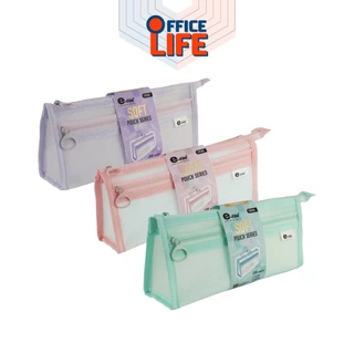 E-File (อี-ไฟล์) กระเป๋าซอฟท์ กระเป๋าดินสอ SOFT POUCH SERIES รุ่น CPK96 / CPK97 / CPK98 ( 1 ใบ คละสี )