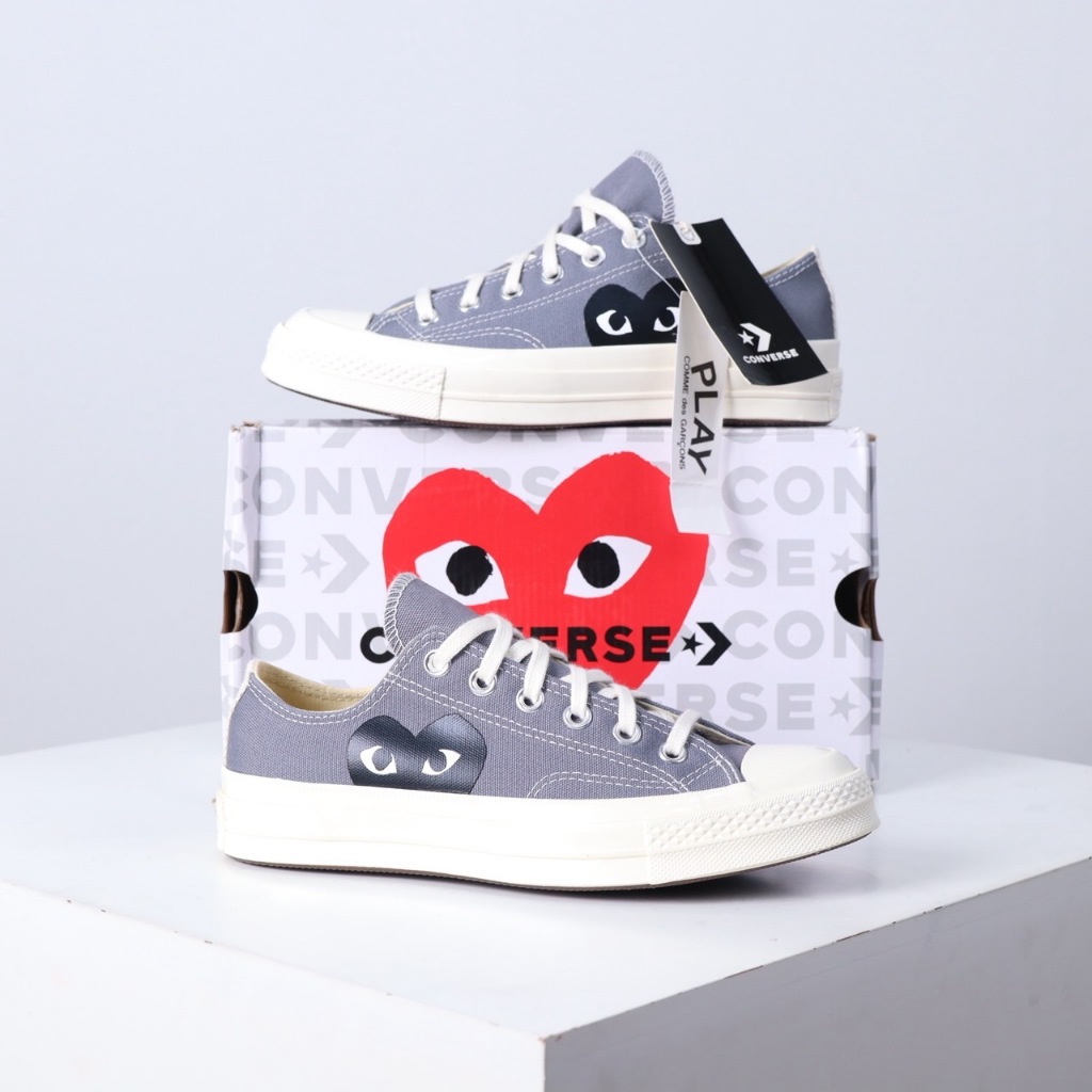 รองเท้า CONVERSE x PLAY CDG ของแท้ 100% สภาพใหม่ Premium [CONVERSE x PLAY CDG 38 EU / 24.5 CM] | MOP