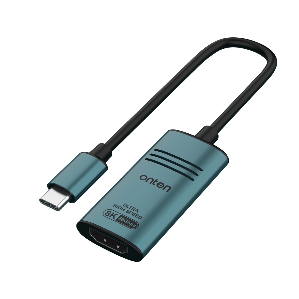 ONTEN UC981 Type C to HDMI 2.1 Adapter 8K30Hz, 4K120Hz อแดปเตอร์แปลง Type C to HDMI 2.1