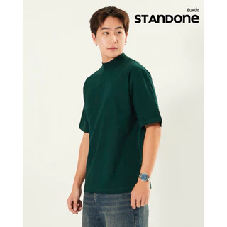 STANDONEยืนหนึ่ง เสื้อยืดโอเวอร์ไซสคอฟิตเนื้อผ้าcotton20comb(เนื้อนุ่ม,อยู่ทรง,มีน้ำหนัก,สวมใส่สบาย)