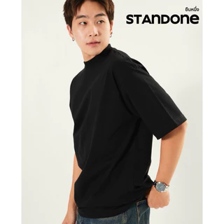 STANDONEยืนหนึ่ง เสื้อยืดโอเวอร์ไซสคอฟิตเนื้อผ้าcotton20comb(เนื้อนุ่ม,อยู่ทรง,มีน้ำหนัก,สวมใส่สบาย)