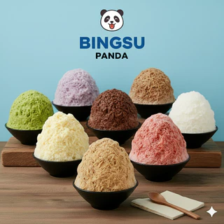 ผงบิงซูสำเร็จรูป รสนม Bingsu Powder สายไหม เกล็ดหิมะ ผสมได้ 2-10 ลิตร ผงบิงซูแพนด้า Bingsu Panda