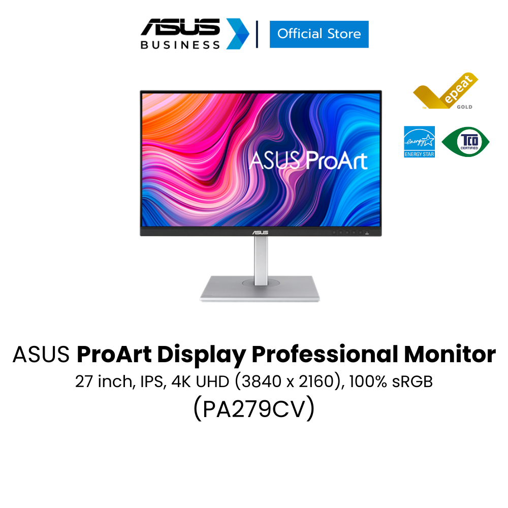 ASUS ProArt Display PA279CV Professional Monitor 27 inch 4K UHD (3840 x 2160) LED backlight display,