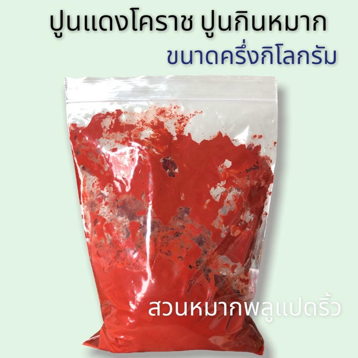 ปูนแดงโคราช ปูนกินหมาก ปูนแดงเคี้ยวหมาก ปูนเคี้ยวหมากคุณยาย ขนาด 500กรัม