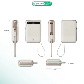 [CCC] UKIKI Powerbank 10000mAh PD22.5W แบตสำรองชาร์จเร็ว ขาปลั๊ก AC สายในตัว รุ่น KP10AC-01