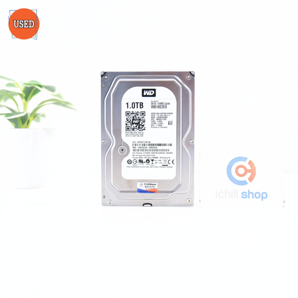 HDD (ฮาร์ดดิสก์) WD BLUE 1TB (WD10EZEX) SATA 3.5 P17398