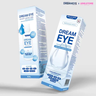น้ำยาคอนแทคเลนส์ Dreameye ดรีมอาย 350ML ล้าง เเช่ หยด ได้ในขวดเดียว เป็นสูตรอ่อนโยน