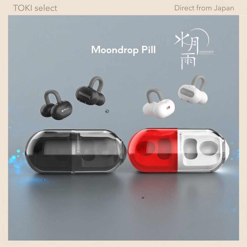 Moondrop Pill Open-Ear Wireless Earphones with AI Noise Cancelling and 28-Hour Playback