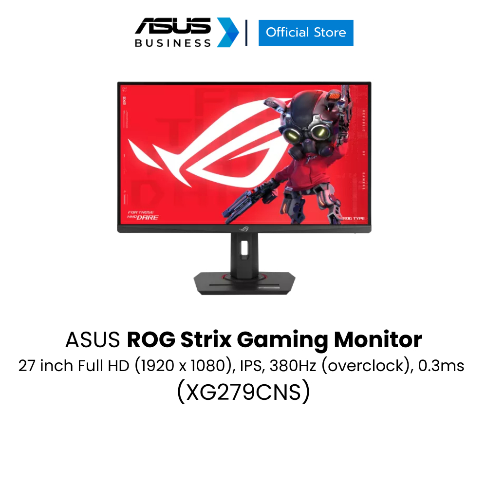 ASUS ROG Strix XG279CNS Gaming Monitor 27 inch Full HD (1920 x 1080), IPS, 380Hz (overclock), 0.3ms 