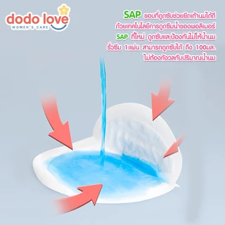 DODOLOVE women care แผ่นซับน้ำนมแม่ 30 ชิ้น แผ่นซับน้ำนม บางพิเศษ ขนาดมาตรฐาน นุ่มและสบาย