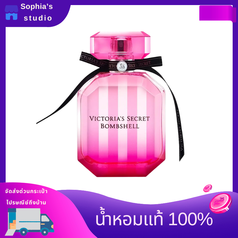 ของแท้100% วิคตอเรีย ซีเคร็ต บอมเชลล์ V'S Bombshell Fragrance For Women EDP 100ml น้ําหอมแท้ น้ำหอมผ
