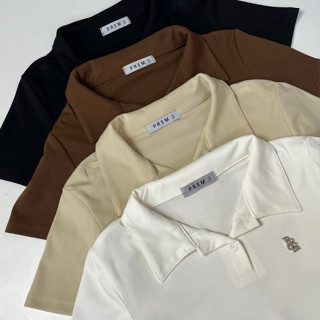 PREM เสื้อโปโล เปรม คอปก จีบย่นข้าง#553