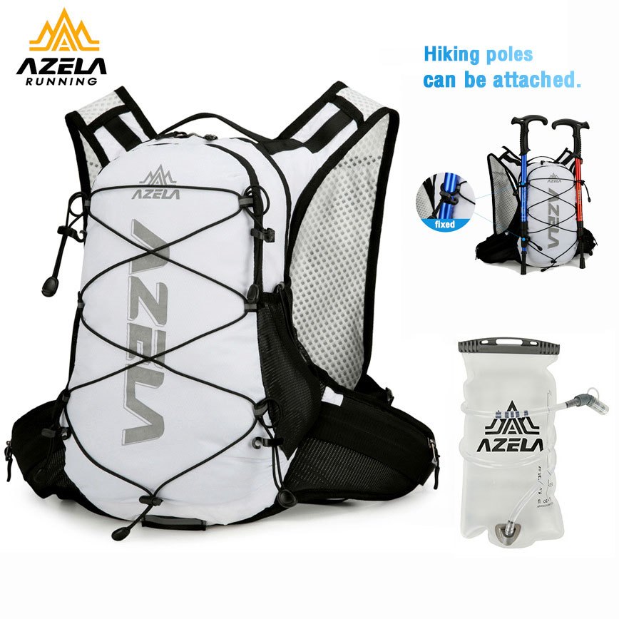 AZELA 18L/430g เดินป่า Hydration กระเป๋าเป้สะพายหลังน้ําหนักเบา Breathable กระเป๋าวิ่งกีฬากลางแจ้งเดินป่าขี่จักรยานปีนเข