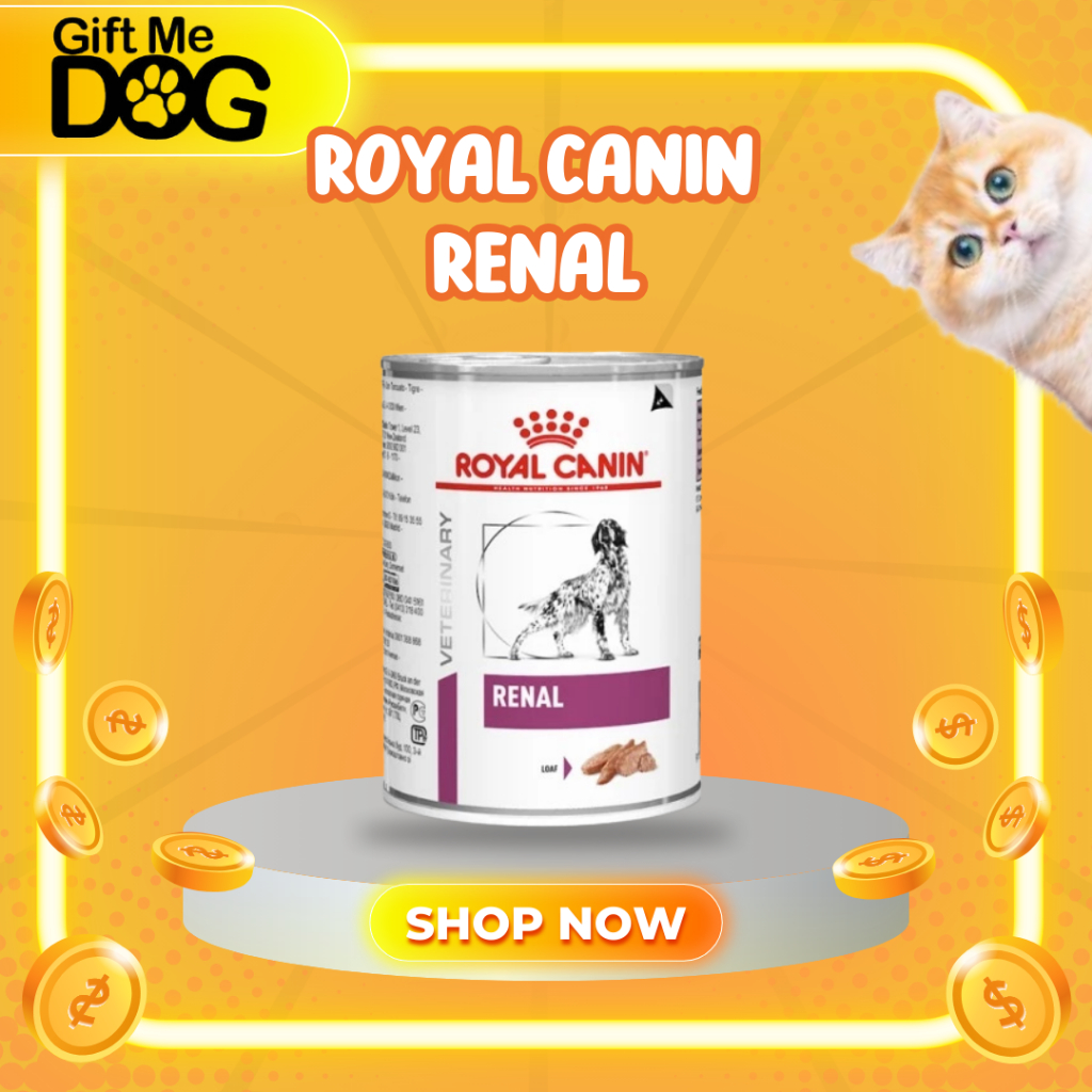 Royal Canin Renal 410g (12 กระป๋อง) สำหรับสุนัขโรคไต