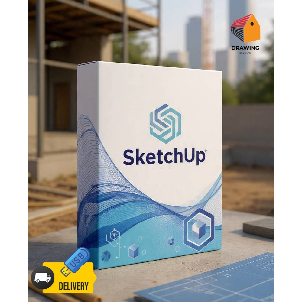 ใหม่📌SketchUp Pro ออกแบบบ้าน และงาน 3 มิติ 📌จัดส่งshopee express เท่านั้น
