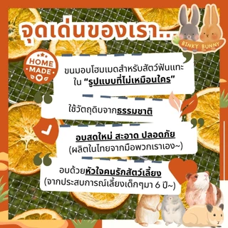 Binky Bunny House ผักและผลไม้อบแห้ง (Dried Fruits and Vegetables) ขนมอบแห้งสำหรับสัตว์ฟันแทะ