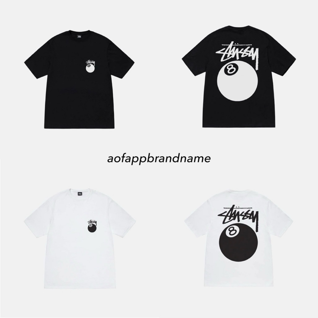 [พร้อมส่ง] ของแท้ Stussy 8 Ball Tee Pigment Dyed (US)