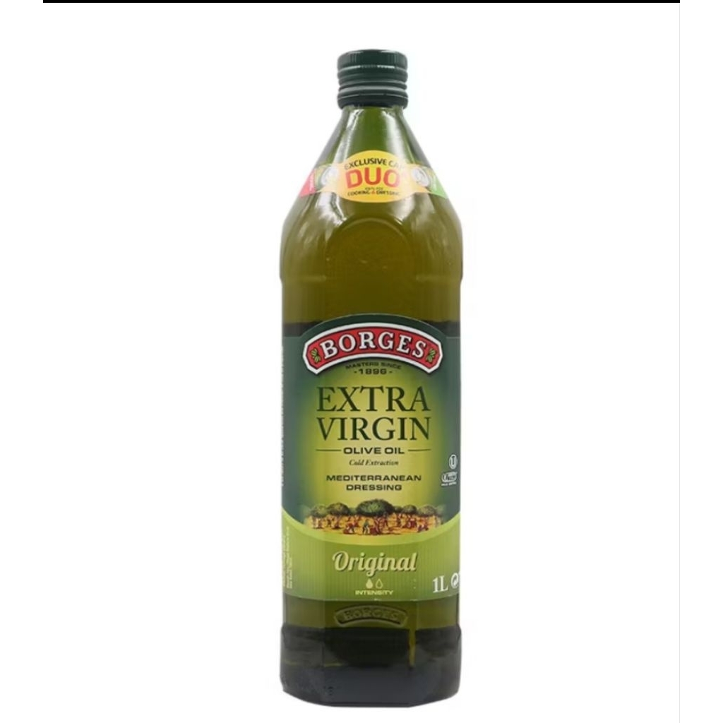 บอร์เจส น้ำมันมะกอกเอ็กตร้า เวอร์จิ้น 1 ลิตร BORGES EXTRA VIRGIN OLIVE OIL 1 LTR.