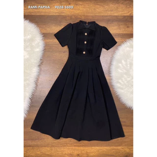 พร้อมส่ง เติม S-2XL⚡️RM 9028 ชุดเดรสสีดำเรียบหรูสวยดูแพง อกแต่งกระดุมสวยหรู #ชุดทำงาน งานสีดำ #สไตล์สาวเวียด2026