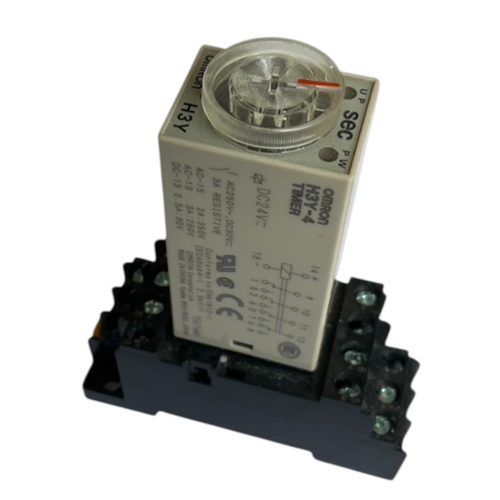 Omron รีเลย์เวลาขนาดเล็ก H3Y-4 TIMER พร้อมฐาน 14 PIN