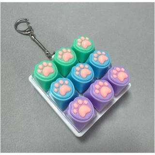 คีย์แคปอุ้งเท้าแมว สีพาสเทลละมุนใจ ASMR Pocket Keycap กดสนุก เสียงฟิน พกพาไปได้ทุกที่
