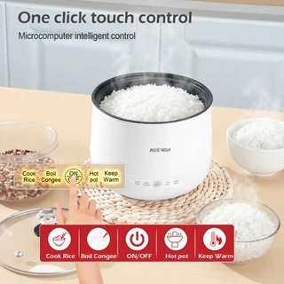MEEVIDA หม้อหุงข้าว หม้อไฟฟ้า อเนกประสงค์ ทอด ตุ๋น ต้ม นึ่ง ตุ๋น 1.8L