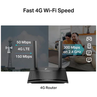 TP-Link TL-MR101 เราเตอร์ใส่ซิม 300 Mbps Wireless N 4G LTE Router รองรับ 4G ทุกเครือข่าย* ประกัน 3 ปี