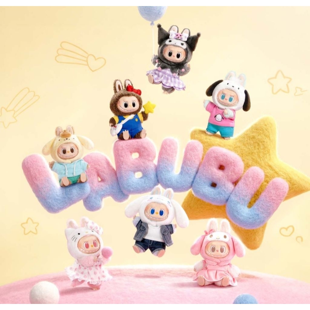 ส่งด่วนในไทย ✨️🇹🇭 The monster x sanrio Characters Pendant Blind box พวงกุญแจห้อยกระเป๋า