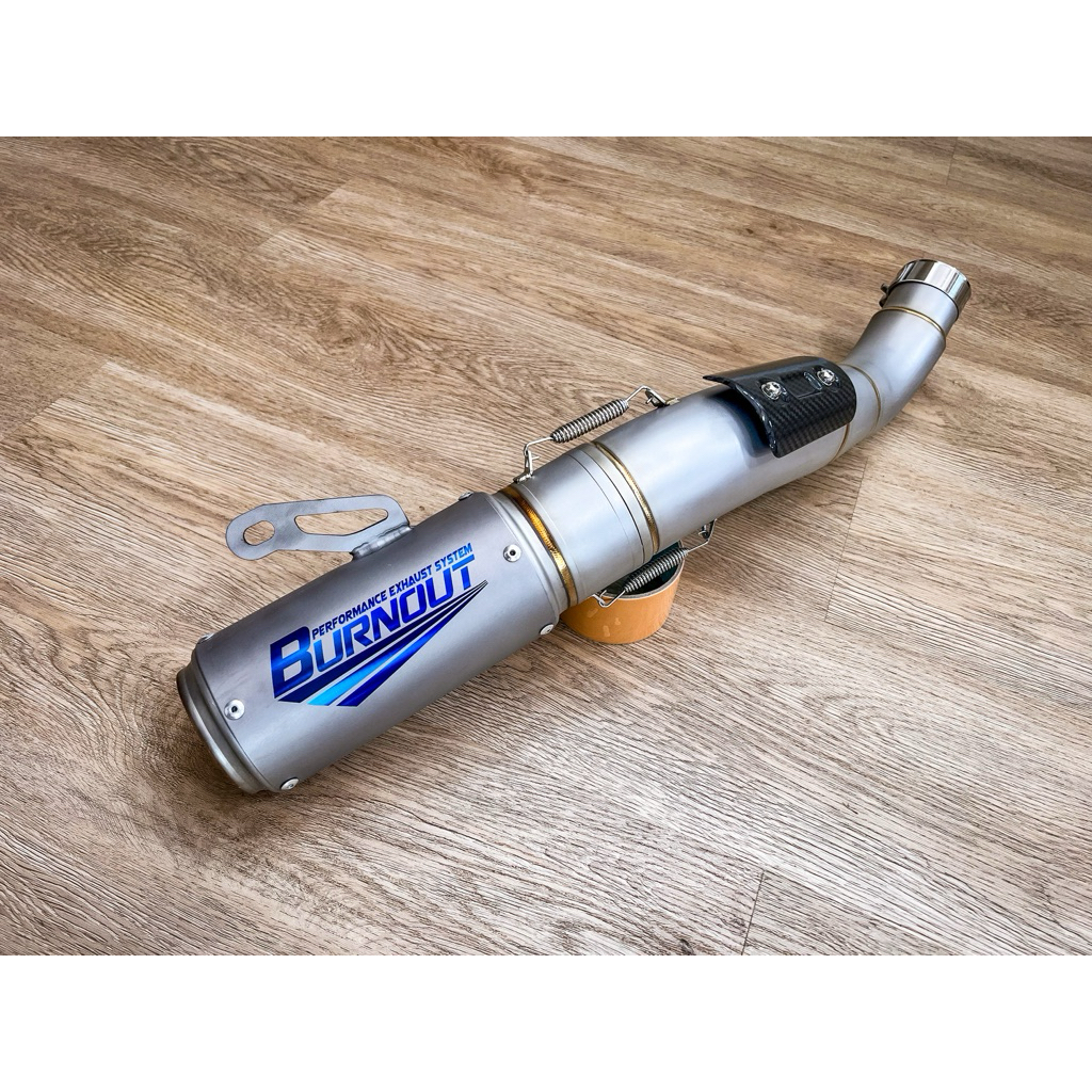 ZX6R ท่อสลิปออนแสตนเลส 3“ ปลายกระบอกไทเทเนี่ยม 3.5”