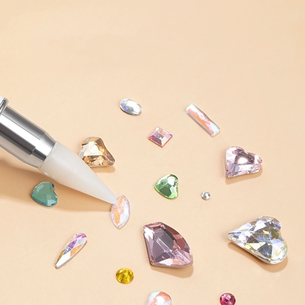 ปากกาจิ้มเพชร ขี้ผึ้งหยิบเพชร หยิบเครื่องประดับ 2 หัว(สีขาว) ราคา ถูกที่สุด ดีลบีเคเค แกลเลอรีภาพที่ 2
