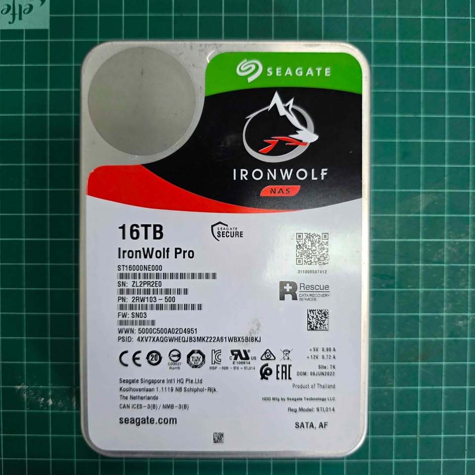 HDD 16TB ฮาร์ดดิสก์ Hard disk drive