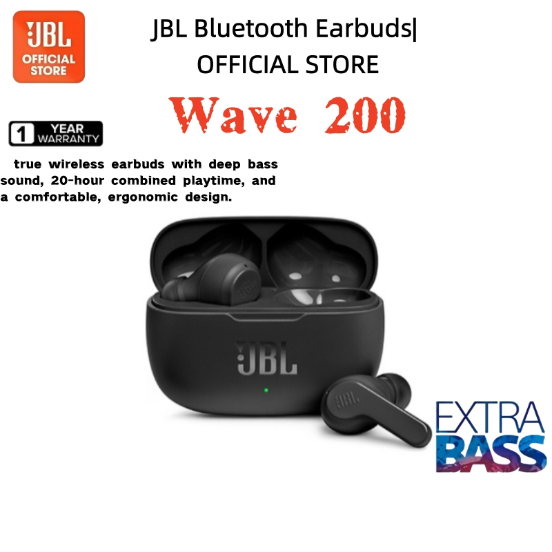 Bluetooth headphones JBL WAVE 200 TWS - Each headphones weighing 8.7 grams + genuine wireless Blueto