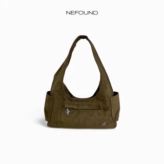 NF25036 NEFOUND กระเป๋าโฮโบรุ่น Ella bag หนังกลับ Premium