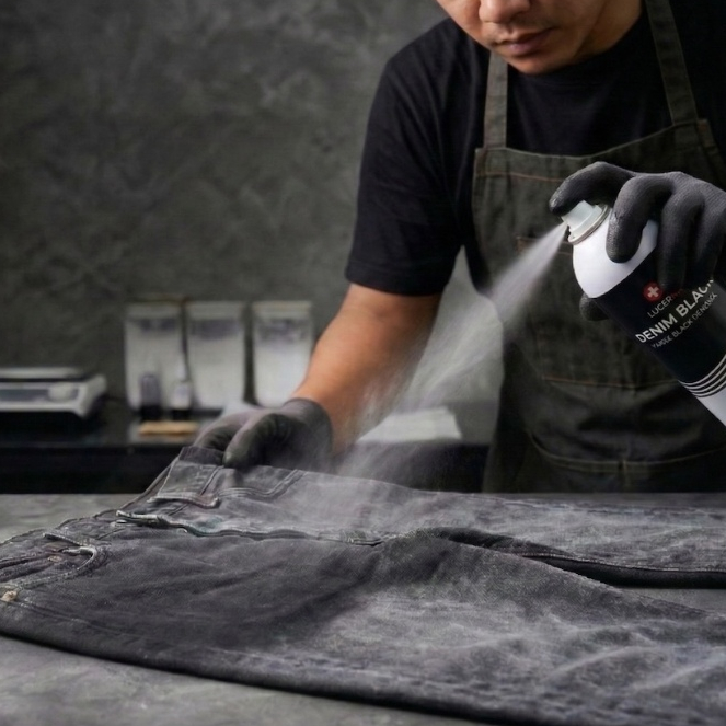 สเปรย์ย้อมผ้า Lucerna DenimBlack อ่านก่อนซื้อนะครับ มีปัญหาในการใช้งานเคลมฟรีทุกปัญหา