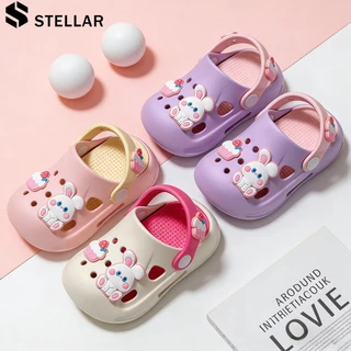 ✨พร้อมส่ง✨STELLAR เด็ก แฟชั่น ฤดูร้อน (เพิ่ม2เบอร์) รองเท้ารัดส้นนิ่มเด็ก พื้นหนา กันลื่น วัสดุEVA รองเท้าแตะเด็กโต
