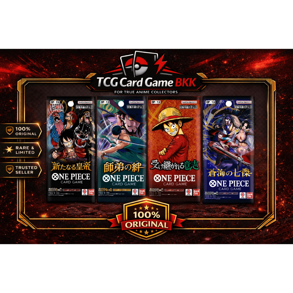 One Piece OP-02 OP-09 OP-12 OP-13 OP-14 EB-02 EB-03 Booster Pack ซองสุ่มการ์ดวันพีชภาษาญี่ปุ่น