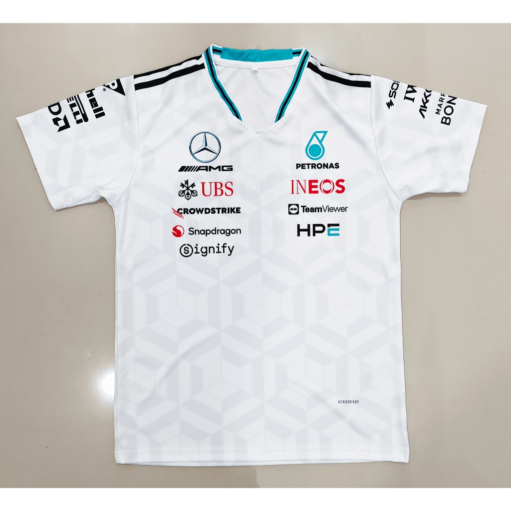 เสื้อ F1 เสื้อโปโลฟอร์มูล่าวันทีม เฟอร์รารี่ #FM0185 พิมพ์ทั้งตัว ไซส์ S-5XL