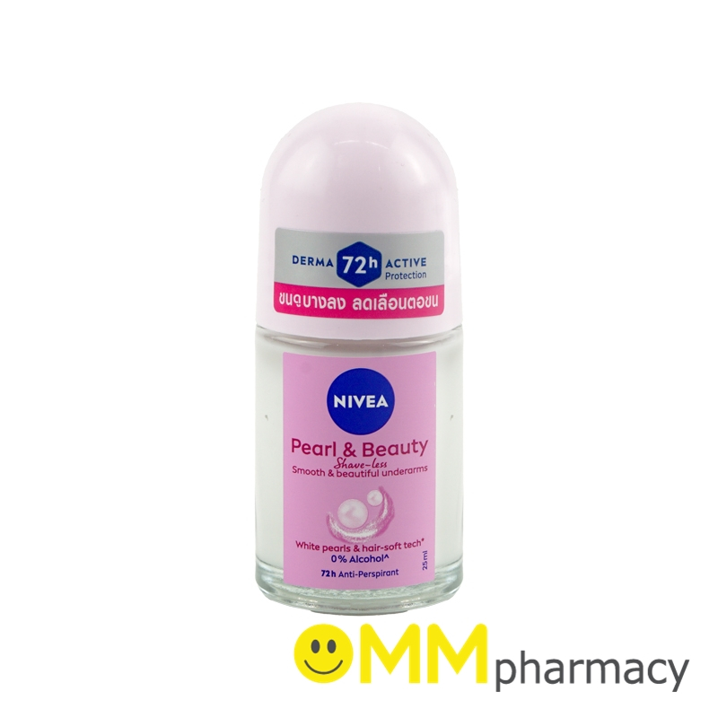 NIVEA PEARL & BEAUTY SHAVE LESS ROLL ON 25ML.