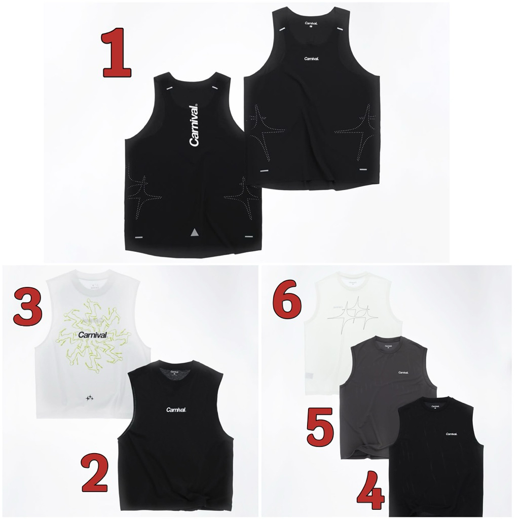 [แท้💯% ของใหม่] เสื้อวิ่ง CARNIVAL RINNING