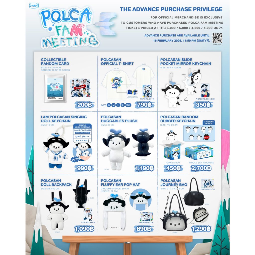 พร้อมส่ง 🐻‍❄️🐳 Polca Fammeeting โพก้าซังกอด ร้องเพลง Talkie Polcasan 18cm โพก้าซัง พูดได้ ของใหม่ ยังไม่แกะ