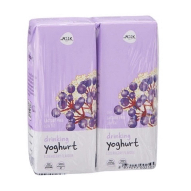 F/T/W แพ็ค2กล่อง mMilk drinking yogurt elderberry นมเปรี้ยวเอลเดอร์เบอรี่ fl