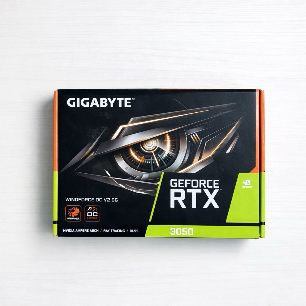 กล่องการ์ดจอ การ์ดจอ กล่อง การ์ดจอ GIGABYTE GEFORCE RTX 3050