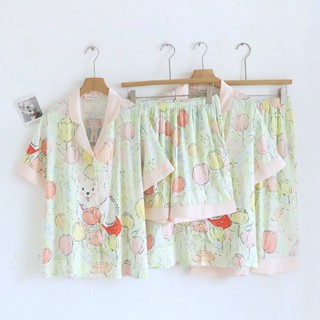 Muslin Pajamas Silk Satin รุ่น Little Postman Bunny (N2232 L…