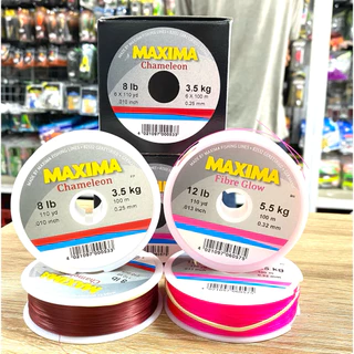 ของแท้ ราคาถูก ❗❗ เอ็นตกปลา Maxima ยาว 100 เมตร สีน้ำตาลแดง เหมาะกับงานหลิว สปิ๋ว และตกปลาธรรมชาติ Fishing Line