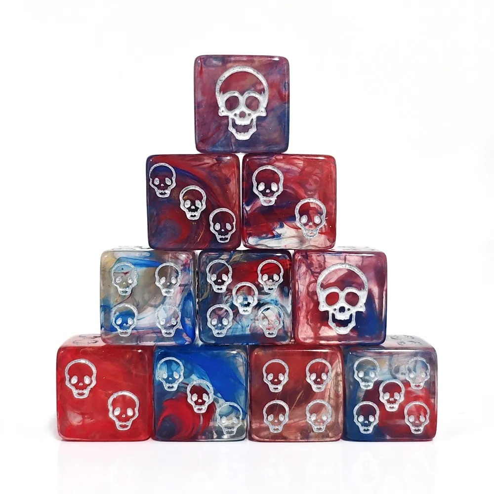 Fantasy D6 DICE 1ลูก(1die) | ลูกเต๋า Dice For DnD D&D MTG RPG TRPG เกมกระดาน บอร์ดเกม Game ไพ่ทาโรต์