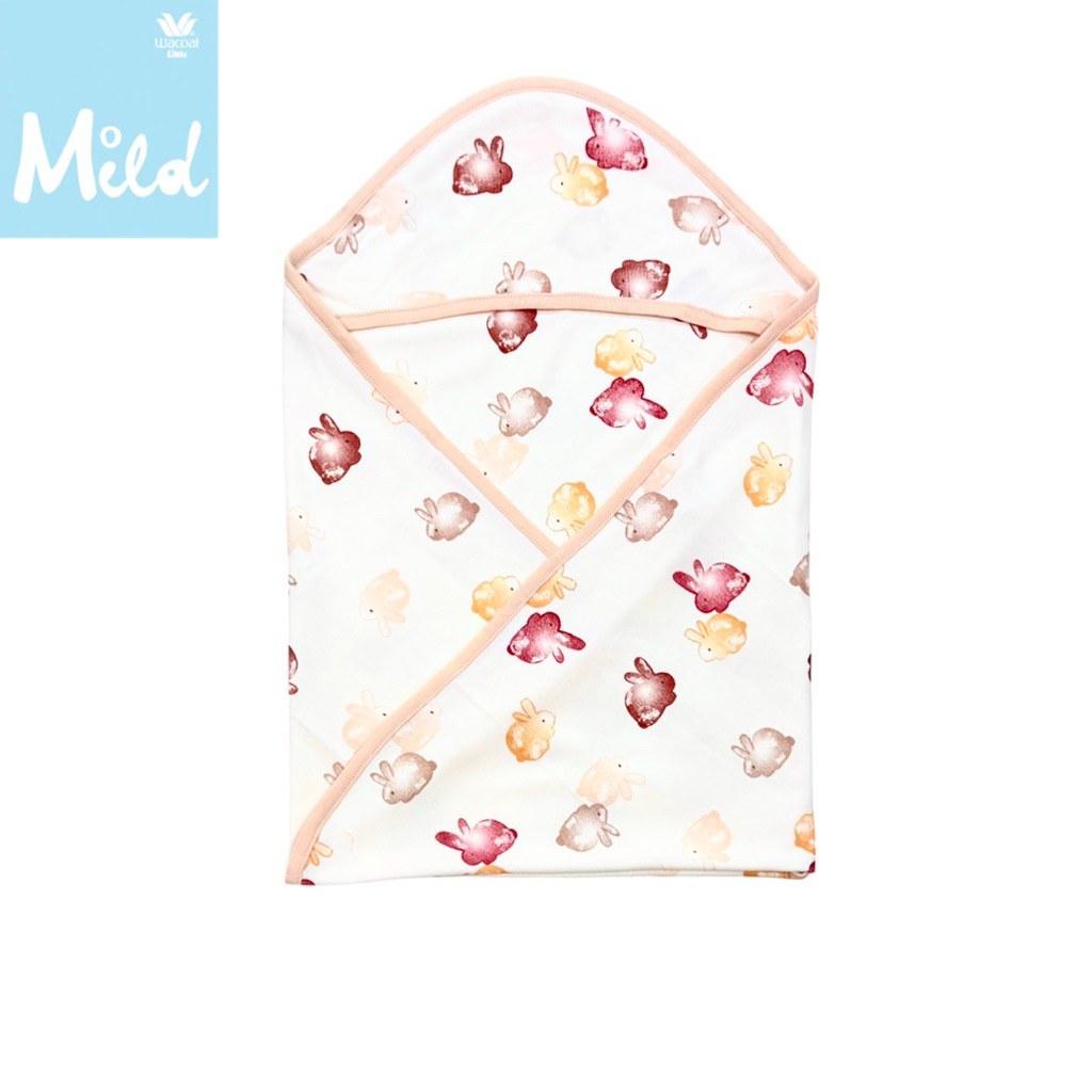พร้อมส่ง Little Wacoal Mild ผ้าห่อตัวสำหรับเด็กแรกเกิด Size 27*27 นิ้ว