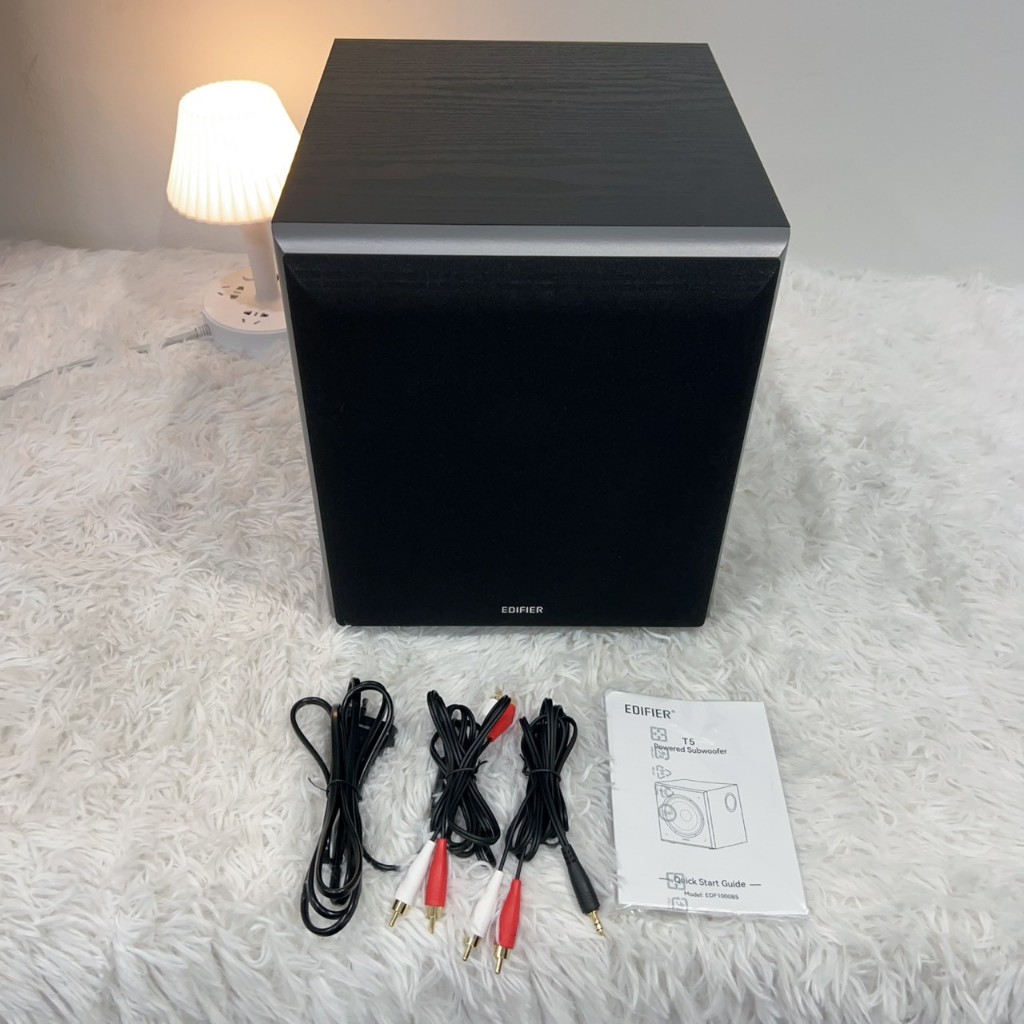 Edifier T5 ซับวูฟเฟอร์ 8 นิ้ว มือสอง เบสแน่น เสียงหนักแน่น สภาพคล่อง99 % ประกันเหลือ S1072