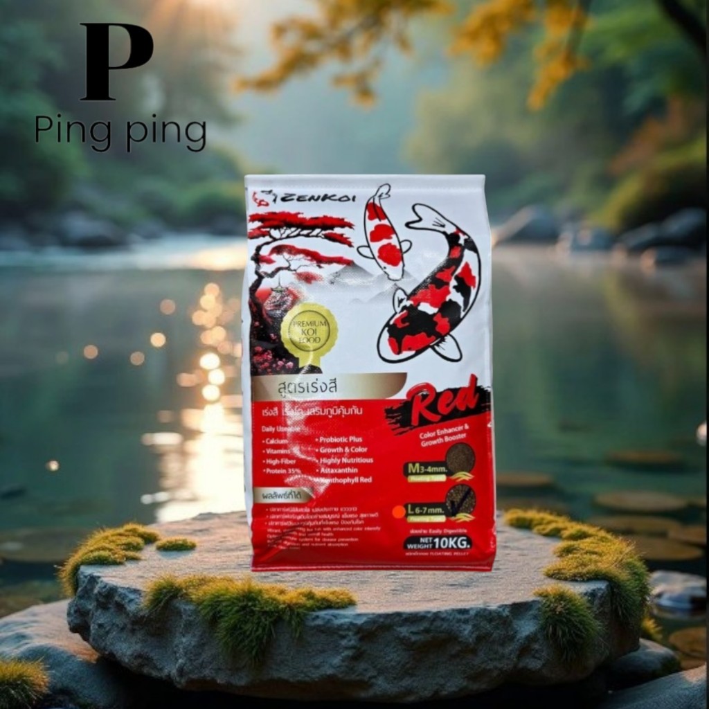 zenKoi Pro 3in1 สูตรเร่งสี เร่งโต เสริมภูมิคุ้มกัน สวยครบจบในถุงเดียว ขนาด 10Kg