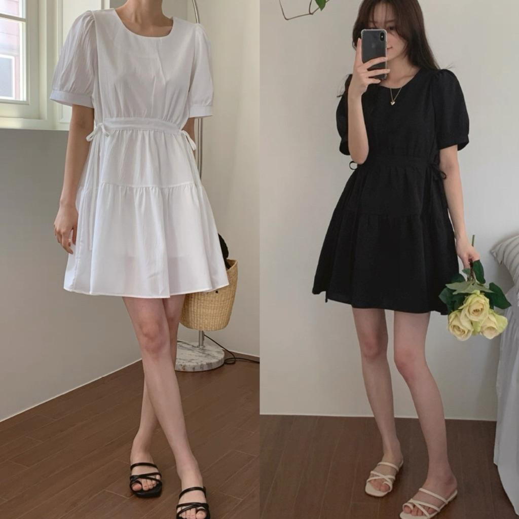 Somedays | 🐰Jiyeon Dress เดรสสั้นลูกคุณหนู งานจากตึกเกาหลี🇰🇷 ดีเทลผ้าย่นไม่ต้องรีดค่า !