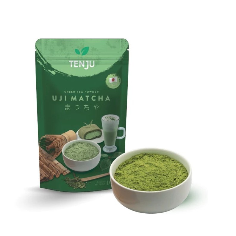 ผงชาเขียว มัทฉะ UJI แท้ 100%🍃 UJI Matcha Powder Tenju 100 g ผงมัทฉะญี่ปุ่น ผงชาเขียวมัทฉะ อูจิมัทฉะ